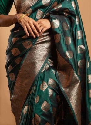 Emerald Zari Silk Saree